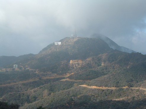 View of the Hollywood Sign from Mt. Hollywood