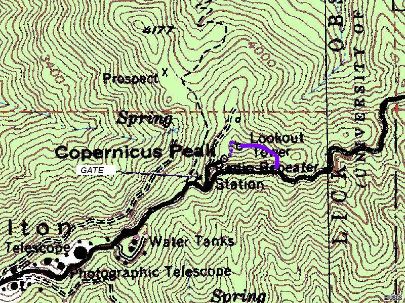 Copernicus Peak map
