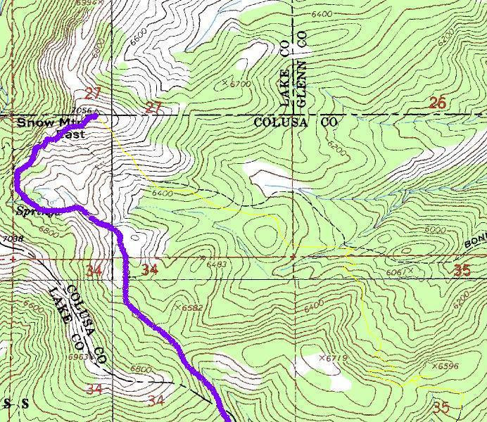 Snow Mountain map