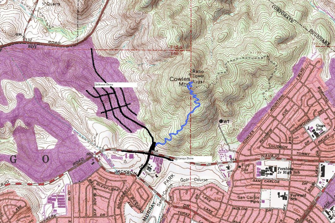 Cowles Mountain Map