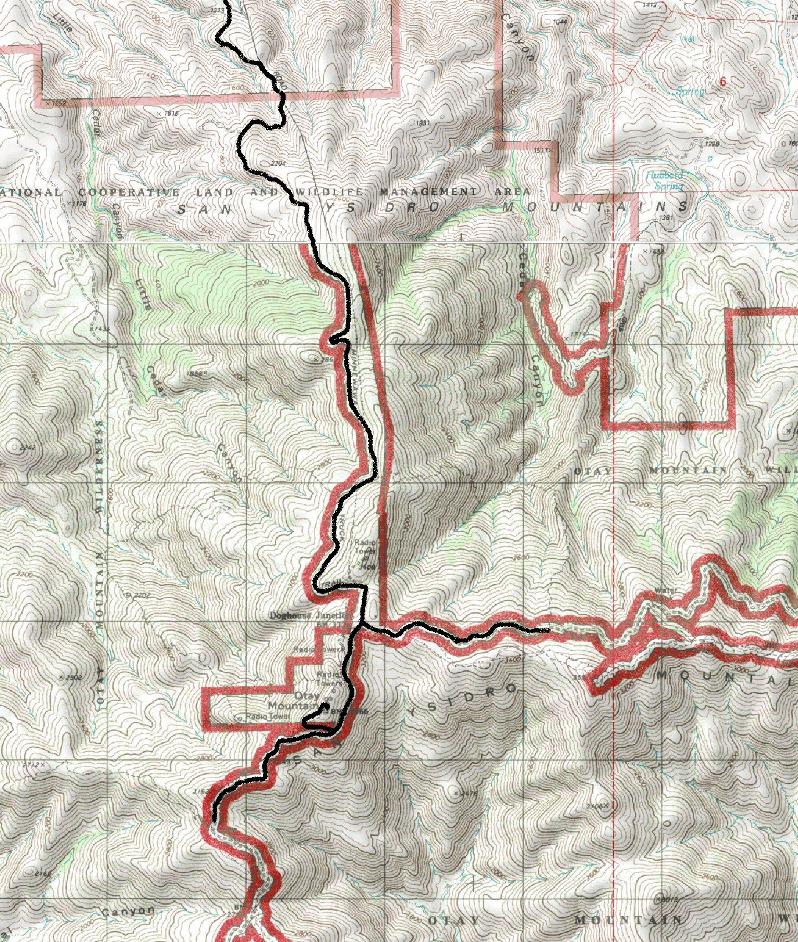 Otay Mountain Map