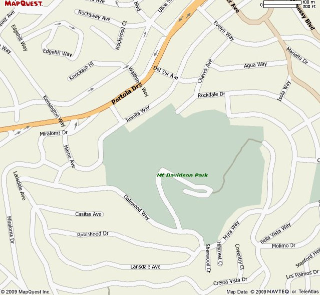 Mount Davidson Map