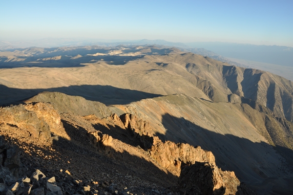 white mountain peak views