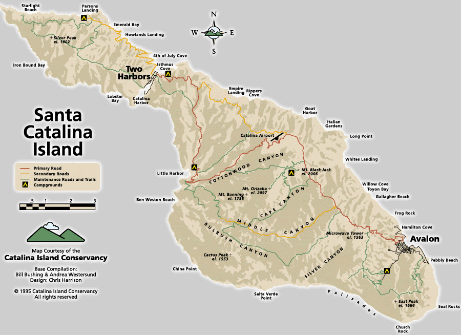 catalina island map