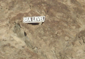 Sea Level sign