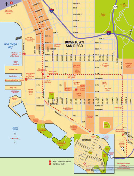 downtown san diego map