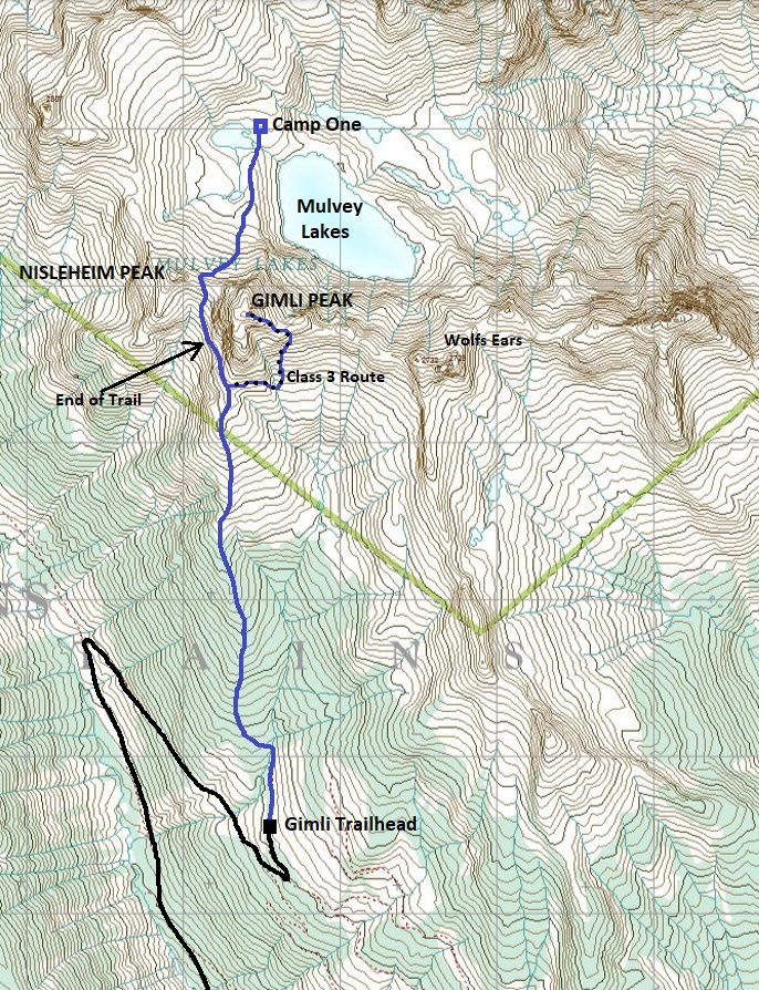 gimli peak map