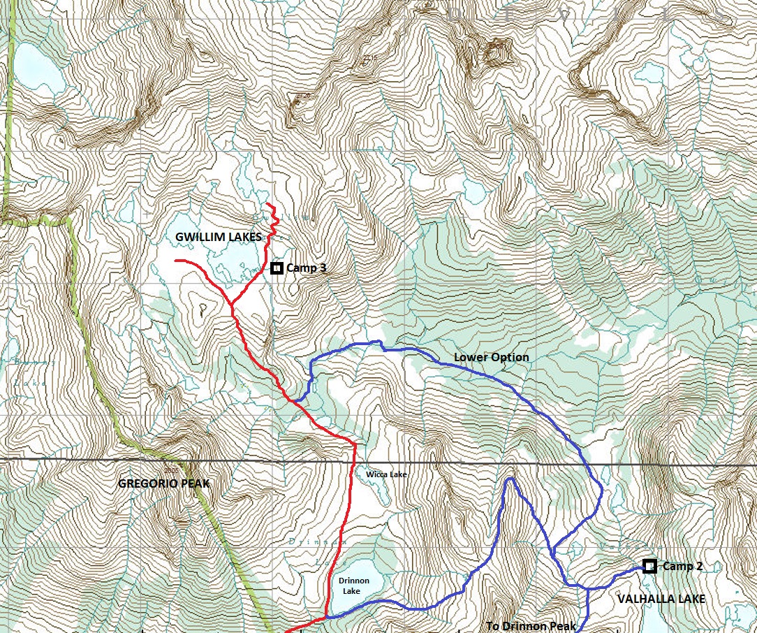 Gwillim Lakes map