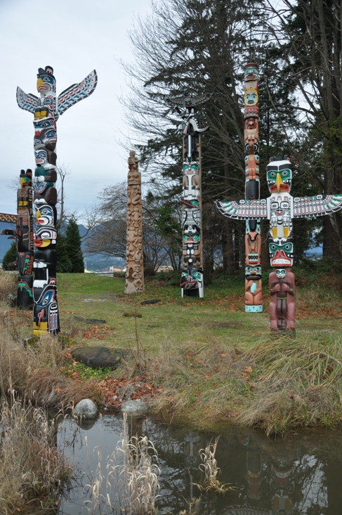 Totems in Stanley Park