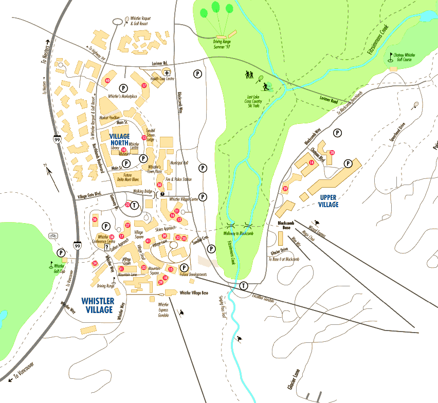 Whistler Village Map