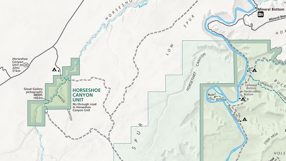 horseshoe canyon map