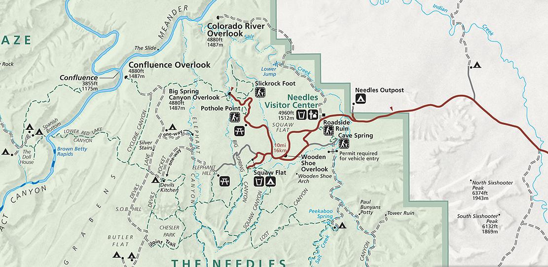 needles district map