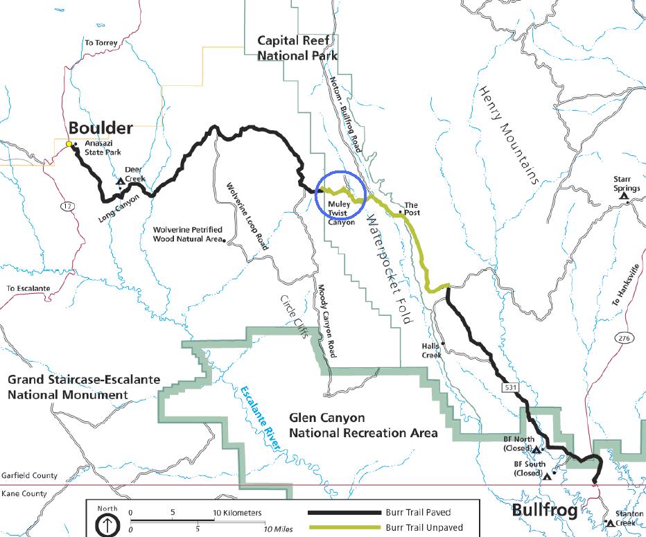 burr trail map