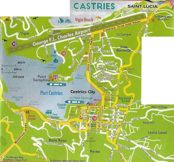 castries map