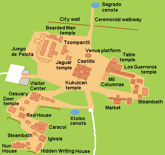 Chichen Itza Map