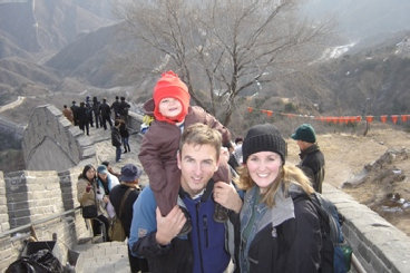 on the Great Wall of China