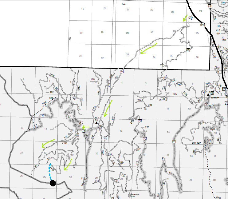 white river road map