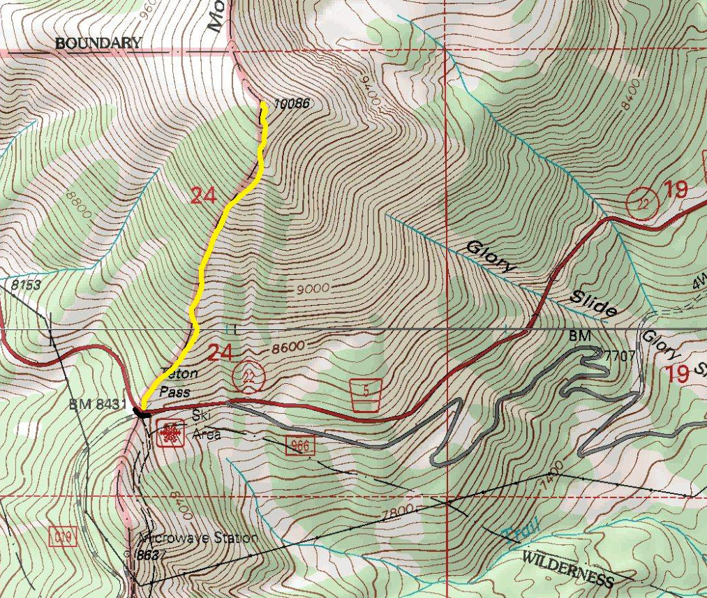 Mount Glory Map