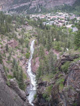 Ouray from Box Canyon