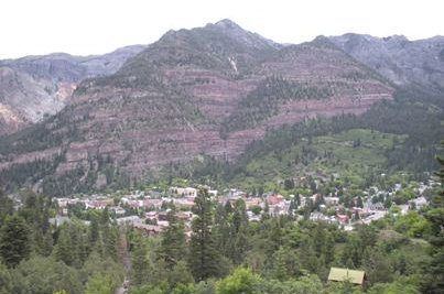 Ouray from Box Canyon 