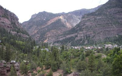 Ouray from Box Canyon 