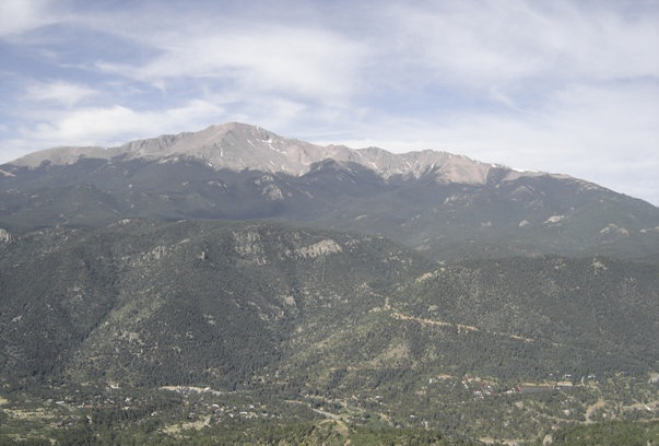 Pikes Peak from Rampart Ridge 
