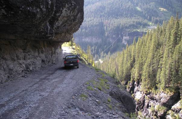 Shelf road to Yankee Boy Basin