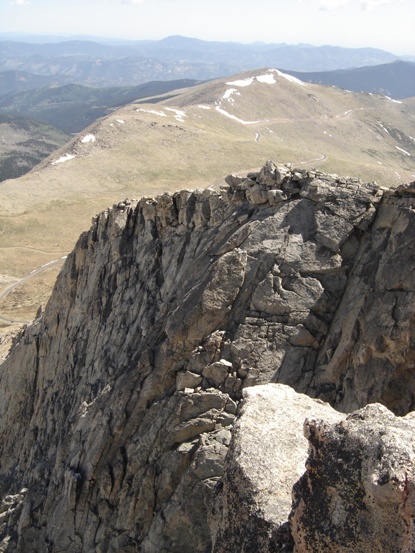 Rocks near the top