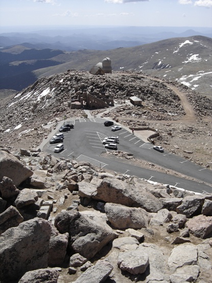 Mount Evens summit parking