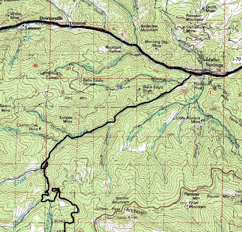 Mount Evens map