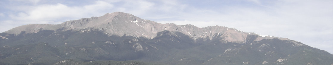 Pikes Peak from Rampart Range Road