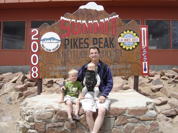 Pikes Peak summit sign