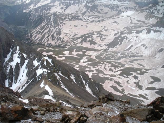 Yankee Boy Basin from the summit