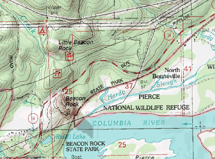 Beacon Rock map