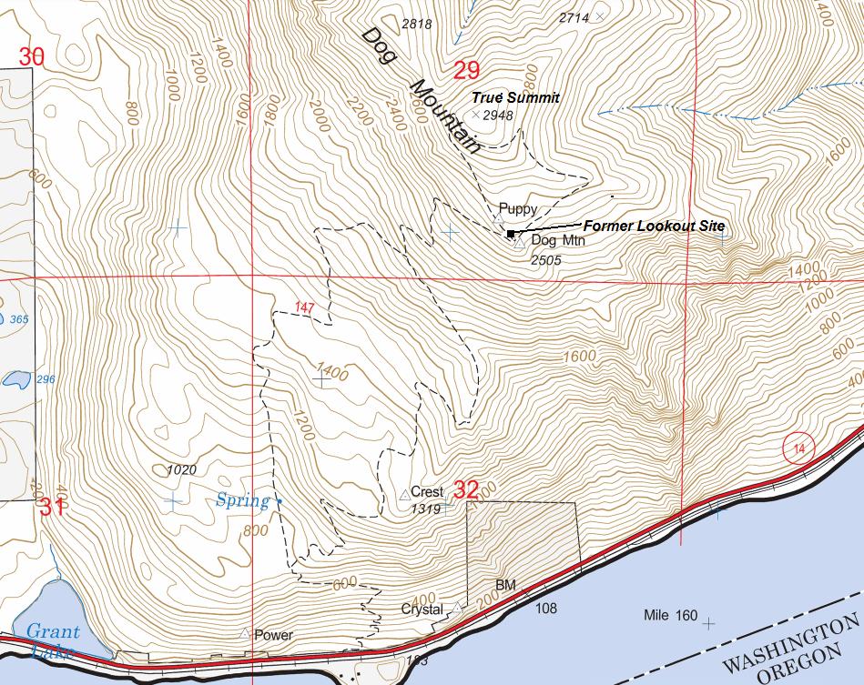 dog mountain map