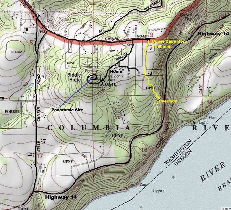 biddle butte map