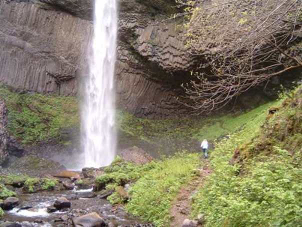 Hiking to the falls