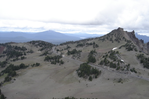 Hillman Peak and the trailhead 