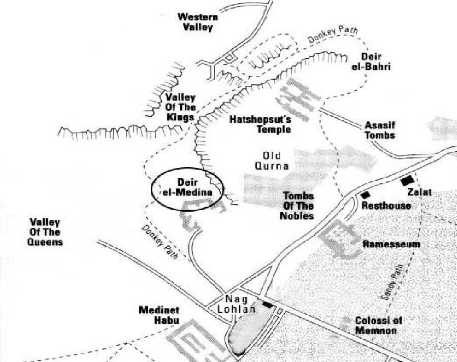 Valley of the Kings map