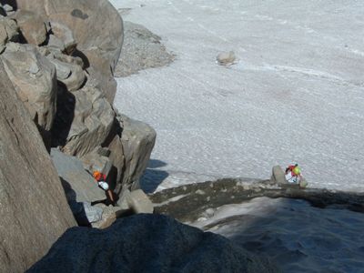 Colchuck Glacier rock