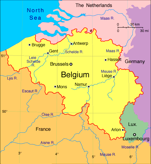 brussels map