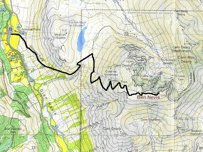 Ben Nevis Map