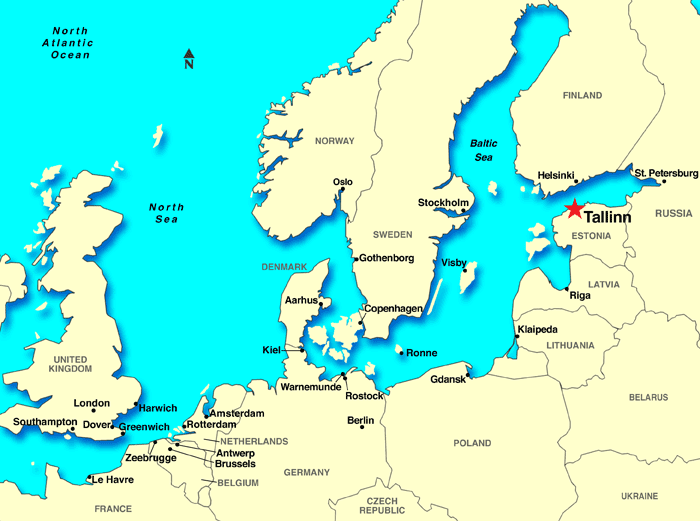 Tallinn Estonia map