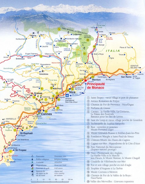 french riviera map