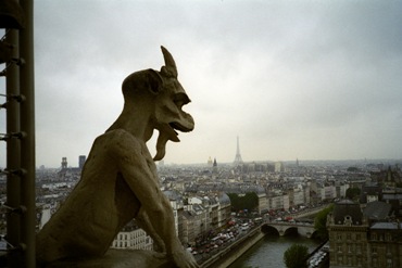 gargoyle on Notre Dame Cathedral