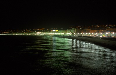 Nice France at night