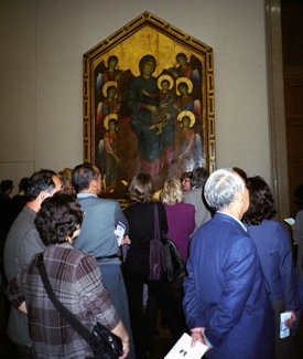 Paintings inside the Louvre