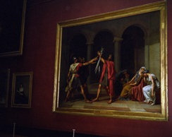 Paintings inside the Louvre