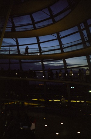 Berlin Parliament Building at night