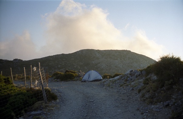 camp site near Samaria Gorge